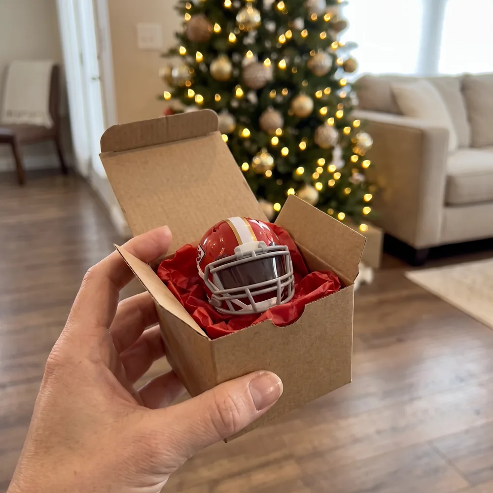 Mini football figure as a gift for a football fan